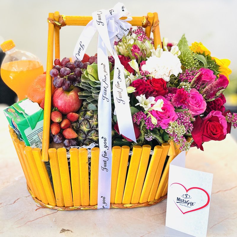 Sweet Harmony Basket - A Perfect Blend of Taste and Beauty | Gift Uganda